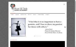 Heart And Sole Dance Academy website