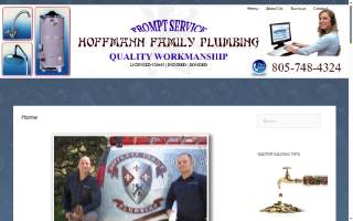 Hoffman Plumbing website