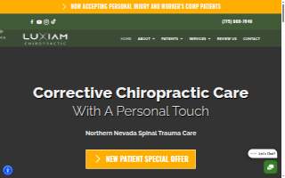 Luxiam Chiropractic website