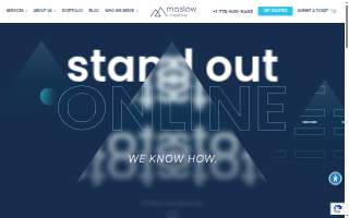 Maslow Creative website