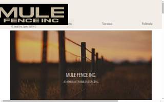 Mule Fence Inc. of Reno website