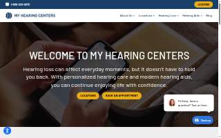 My Hearing Centers of Reno website