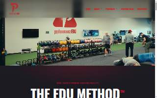 Performance EDU Fitness website