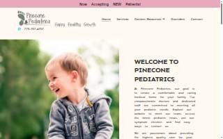 Pinecone Pediatrics website