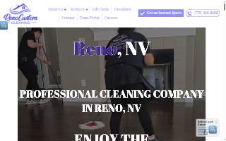 Reno Custom Cleaning website