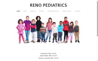 Reno Pediatrics website
