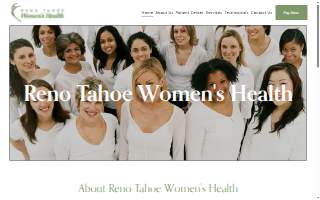 Reno Tahoe Women's Health website
