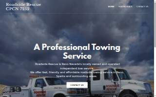 Roadside Rescue Towing of Reno website
