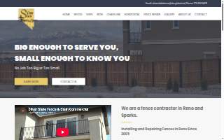 Silver State Fence & Stain LLC of Reno website
