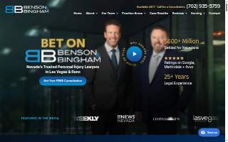 Benson & Bingham Accident Injury Lawyers, LLC of Spanish Springs website
