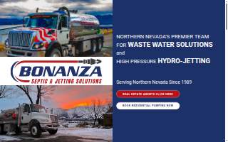 Bonanza Septic Services website