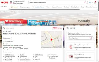 CVS of Spanish Springs website
