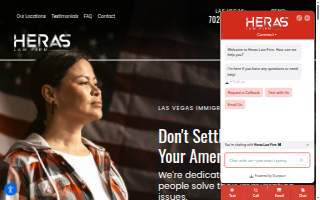 Heras Law Firm of Spanish Springs website