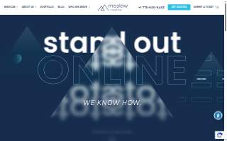 Maslow Creative website