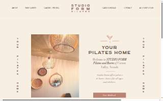 Studio Form Pilates & Barre website