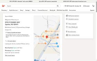 Walgreens Pharmacy of Spanish Springs website