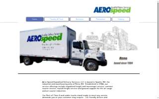 Aero Speed Delivery website
