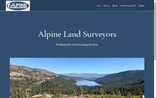 Alpine Land Surveyors of Sparks website