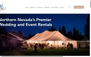Camelot Party Rentals website