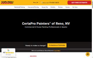 CertaPro Painters of Reno website