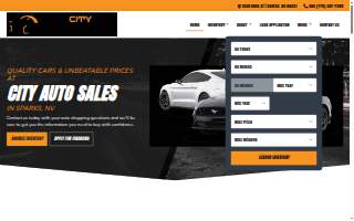 City Auto Sales website