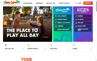 Coconut Bowl at Wild Island website