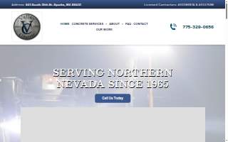 Concrete Sparks NV website