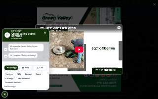 Green Valley Septic Services website
