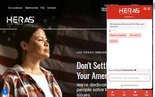Heras Law Firm of Sparks website