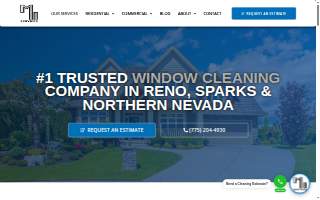 M2 Window Cleaning Reno & Sparks website
