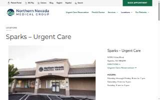 Northern Nevada Urgent Care website