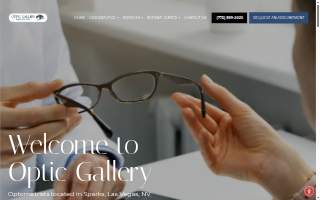 Optic Gallery Sparks website