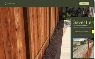 Saver Fence website
