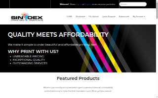 Sindex Printing & Graphics website