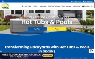 Sun Leisure Pools & Spas website