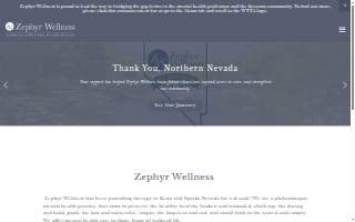 Zephyr Wellness website