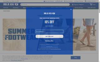 Big 5 Sporting Goods of Spring Creek website