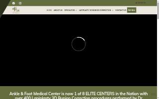 Ankle & Foot Medical Center website