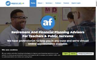 Appreciation Financial of Spring Valley website