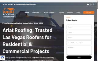 Ariat Roofing, Inc. of Spring Valley website