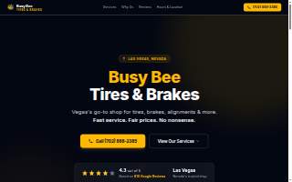 Busy Bee Tires & Brakes website