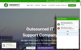 Desert IT Solutions | Las Vegas IT Support Company & Managed IT Services of Spring Valley website