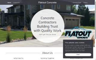 Flat Out Services website