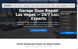 Infinity Garage Door Repair website