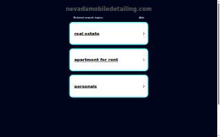 Nevada Mobile Detailing & Auto Spa of Spring Valley website