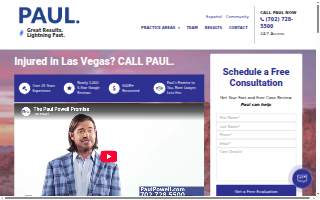 Paul Powell Law Firm – Personal Injury Attorney in Las Vegas website