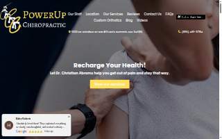 Power Up Chiropractic Center website
