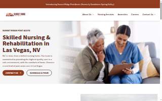 Sunset Ridge Post Acute website