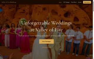 Valley of Fire Weddings website