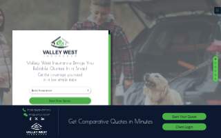 Valley West Insurance of Spring Valley website